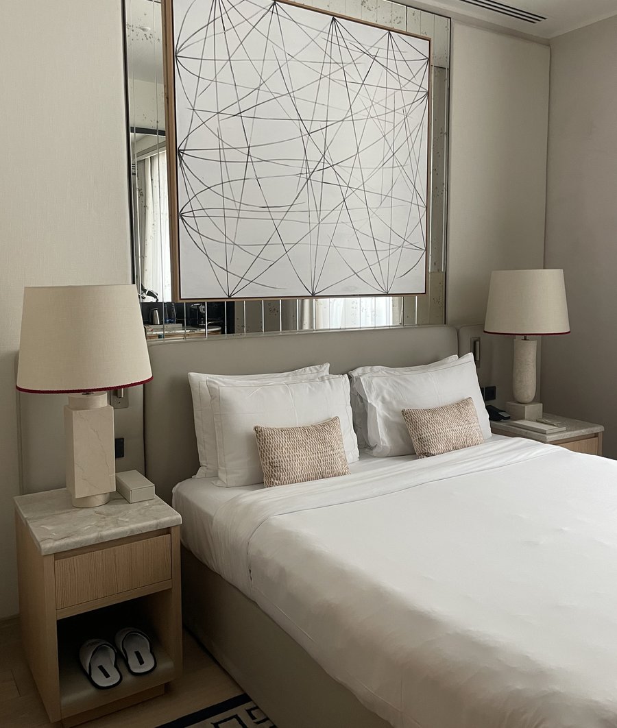 Neutral styled bedroom prepared for sale